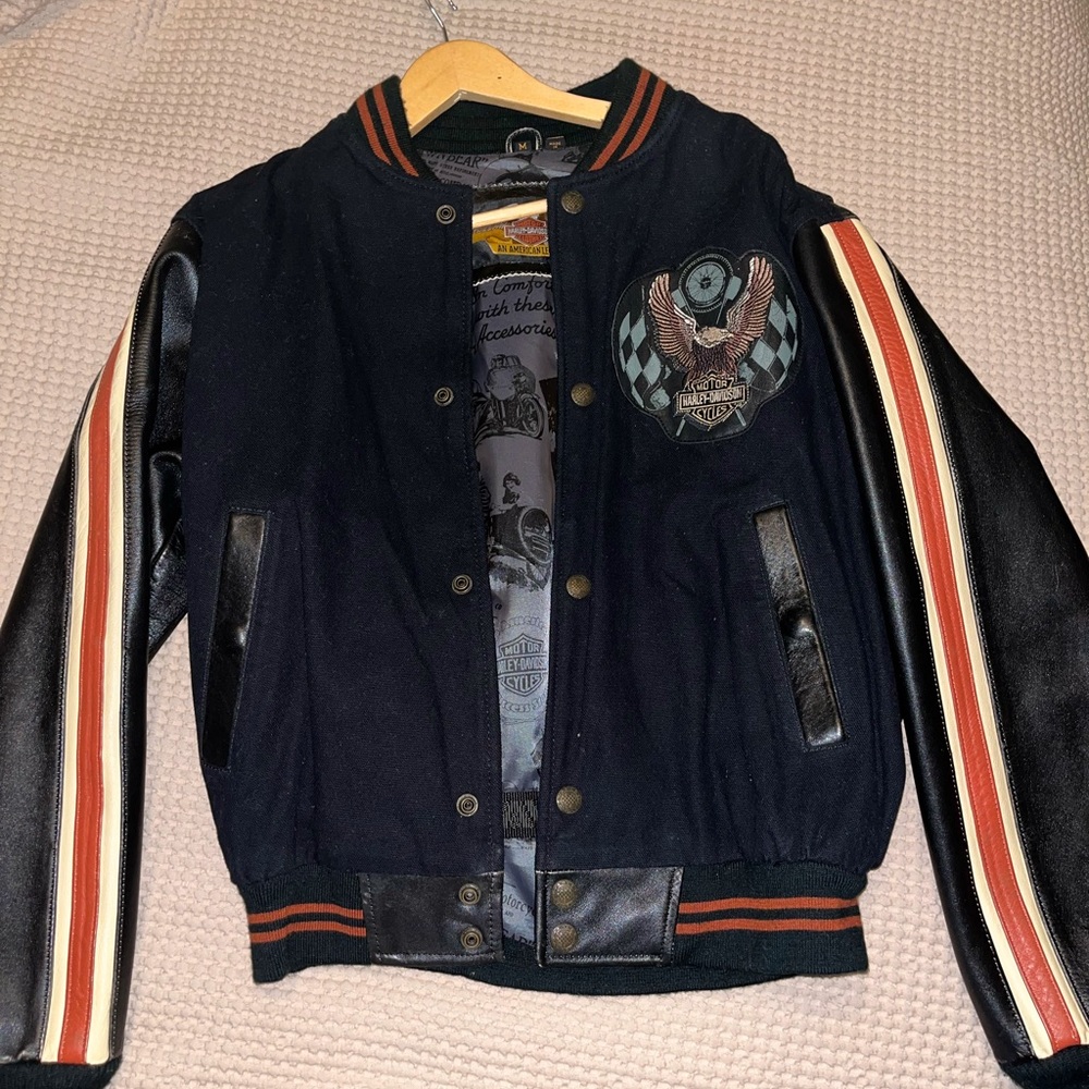 Vintage Harley Davidson Genuine Leather Biker Jacket